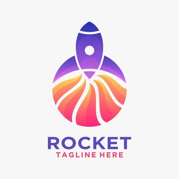 Creative rocket logo design