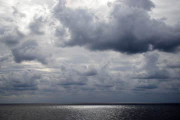 clouds over the sea