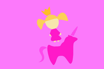 illustration of girl in a dress