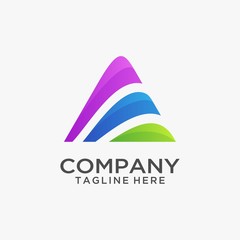 Triangle business logo design