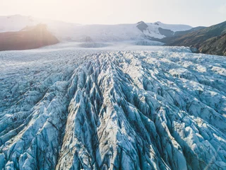 Poster Im Rahmen Gletschereis Nahaufnahme, Island Natur Landschaftsansicht © Song_about_summer