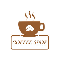 Coffee cup Logo Template vector icon design