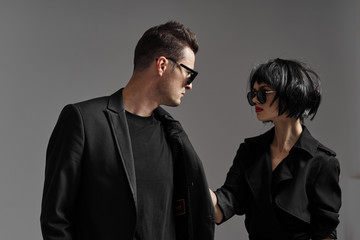 portrait of a man and woman