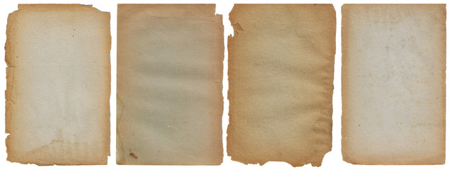 Set of grunge backgrounds with space for text or image. Vintage pages.
