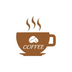 Cup with coffee symbol icon vector illustration on white background eps10