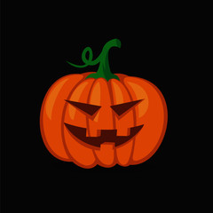 Pumpkin Halloween Icon Vector