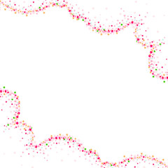 Fototapeta premium Cherry flowers blossom wreath card. Wedding ornament concept. Floral poster, invite. Decorative greeting card or invitation design background