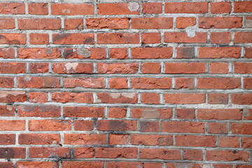 Texture of an old, brick wall.