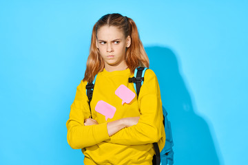 portrait of girl in a jacket