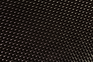 metal mesh texture,black dark background, material pattern