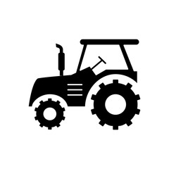 Tractor icon vector simple design