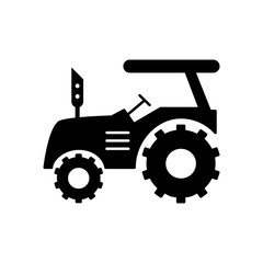 Tractor icon vector simple design