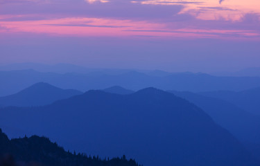 Mountains silhouette