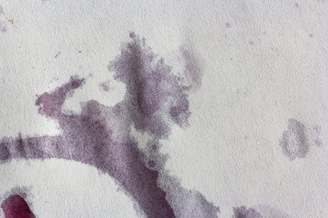 macro red wine stain napkin