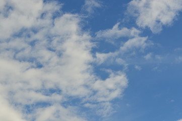Clouds in the blue sky