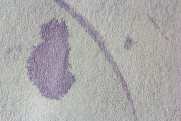 Wine stain close-up
