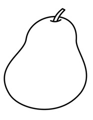 洋梨(線画)