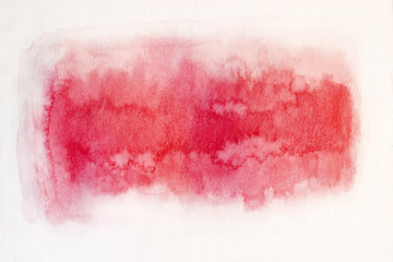 Hand painted red watercolor background