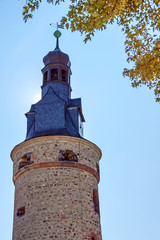 Fototapeta na wymiar Dr Leipziger Turm in Halle an der Saale, Sachsen-Anhalt