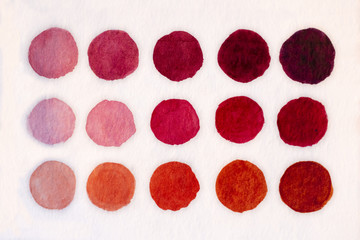 Hand painted red watercolor background