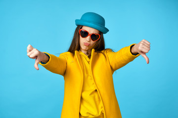 boy in a hat and sunglasses