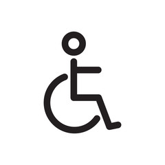 Disability icon vector