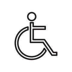 Disability icon vector