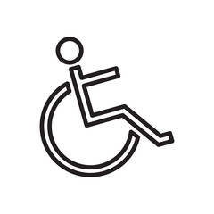 Disability icon vector