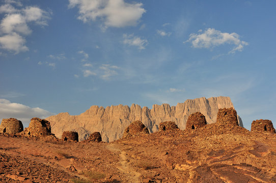 beehive tombs at the UNESCO world heritage site of Al-Ayn in Oman
