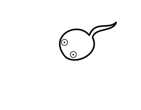 recommend clip art: おたまじゃくし２(線画)