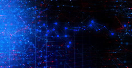 network social online, background 3d illustration rendering, machine deep learning, data cloud storage digital, science neuron, plexus cell brain, futuristic connecting, technology system