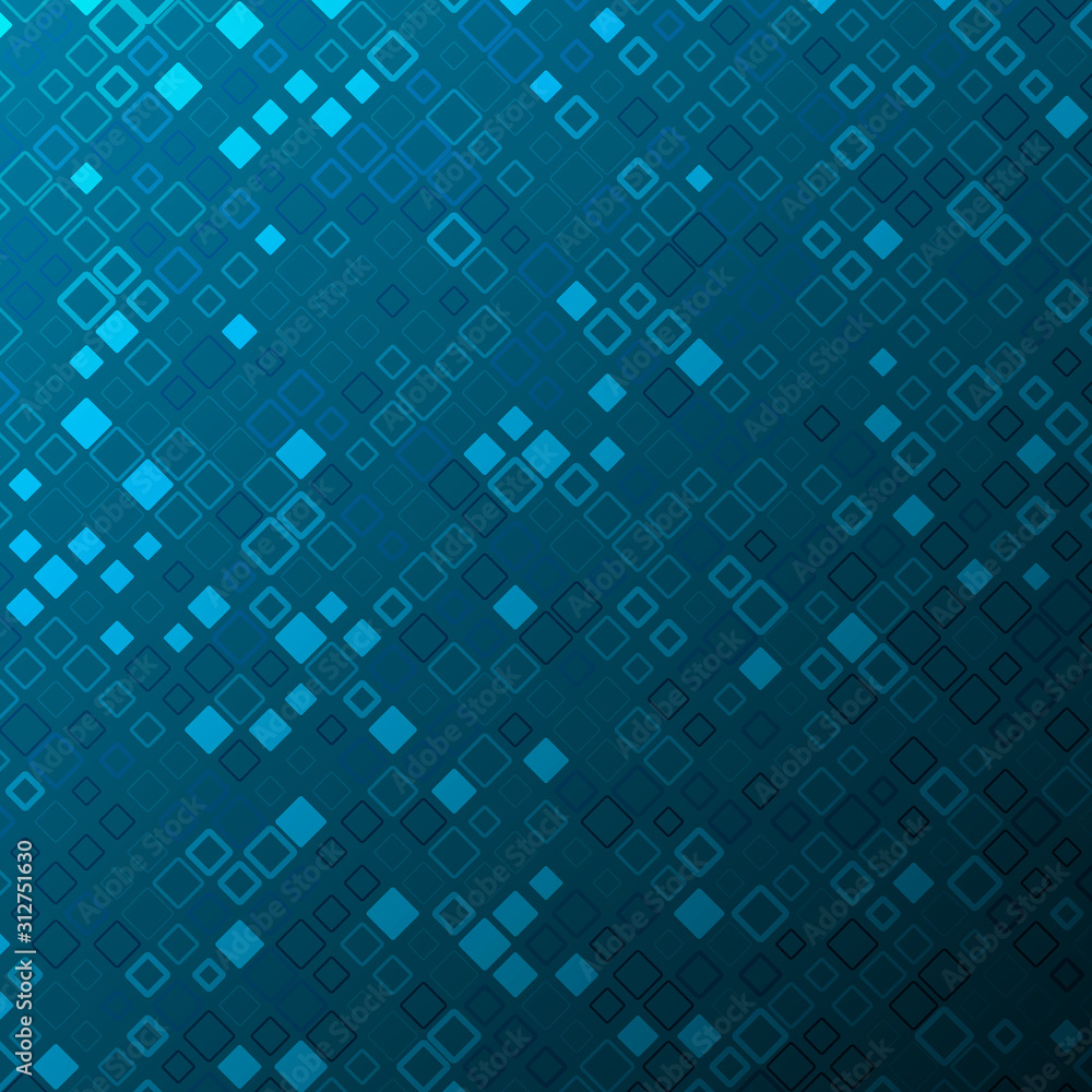 Leinwandbilder abstract tech background with squares and gradient