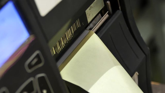 Printing of barcode labels on warehouse