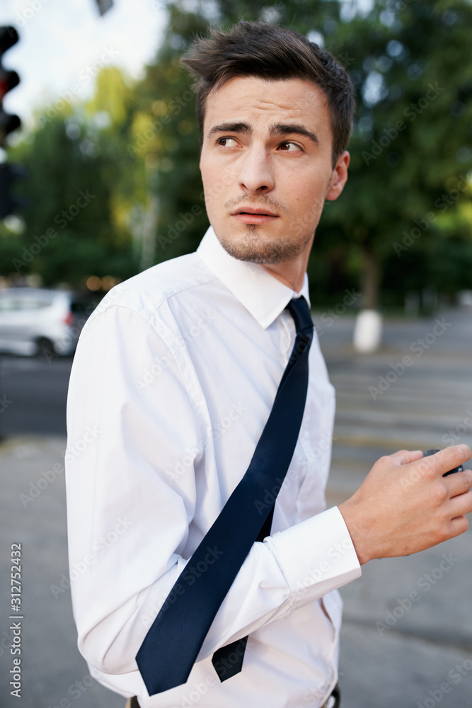 Poster portrait of a businessman