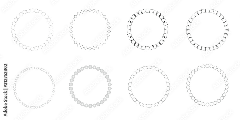 Poster vintage labels in the frame. decorative frames labels in retro style. set of vector images