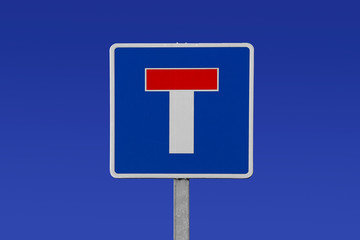 dead end road, european road sign