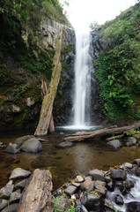 Fototapeta na wymiar Rayap Waterfall is a beautiful place to visit with water coming from mountain sources