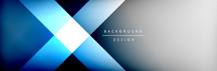 Obraz premium Abstract background - squares and lines composition created with lights and shadows. Technology or business digital template