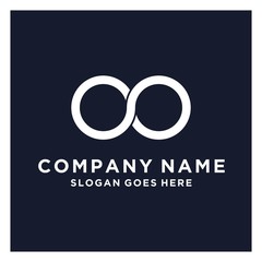 Initial letter co modern logo design idea  simple minimalist letter icon logo vector.