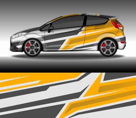 Wrap car decal design vector, custom livery race rally car vehicle sticker and tinting.