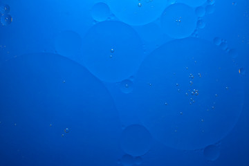 Abstract blue background with air bubbles
