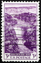 Obraz premium Postage stamp USA 1935 Boulder Dam
