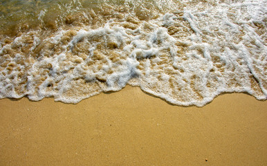 abstract sand of beach and soft wave background