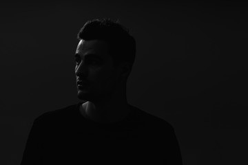 silhouette of a man
