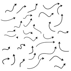 Arrows black set icons vector set collections. Arrow Cursor Modern simple illustration