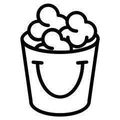 Soap Foam Filled Bucket Vector Icon Design