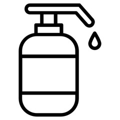 Multipurpose antiseptic Liquid Bottle Vector Icon design