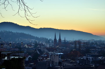 Freiburg im Abendrot
