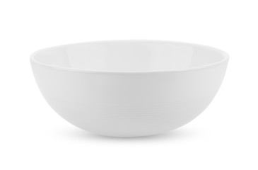 white bowl on white background