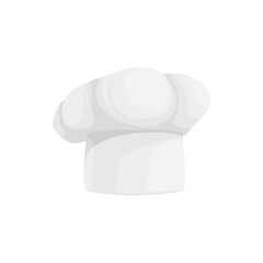 Chef hat isolated cooks cap. Vector white toque blanche, cookers original headwear - obrazy, fototapety, plakaty